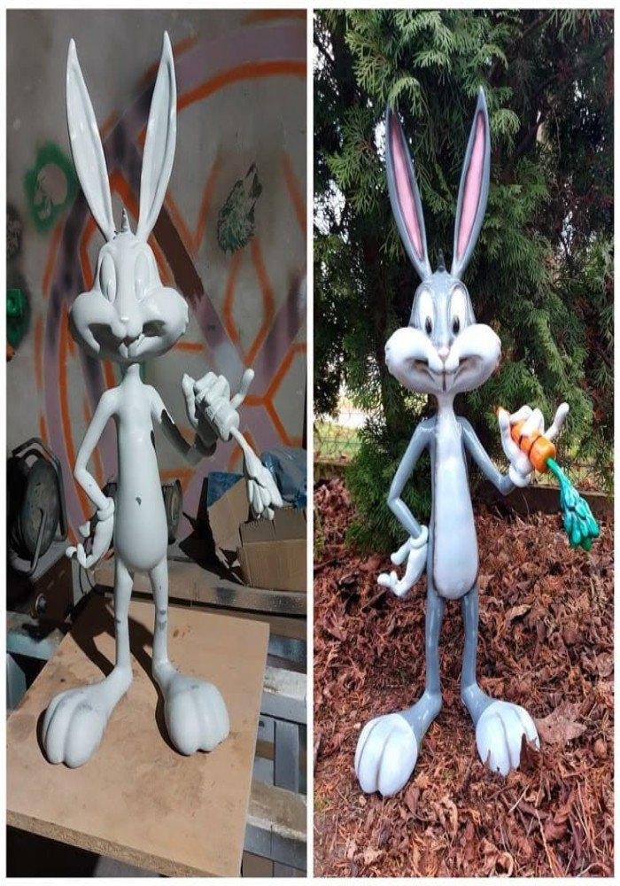 Bugs Bunny Fiberglass  Foam Sculpture